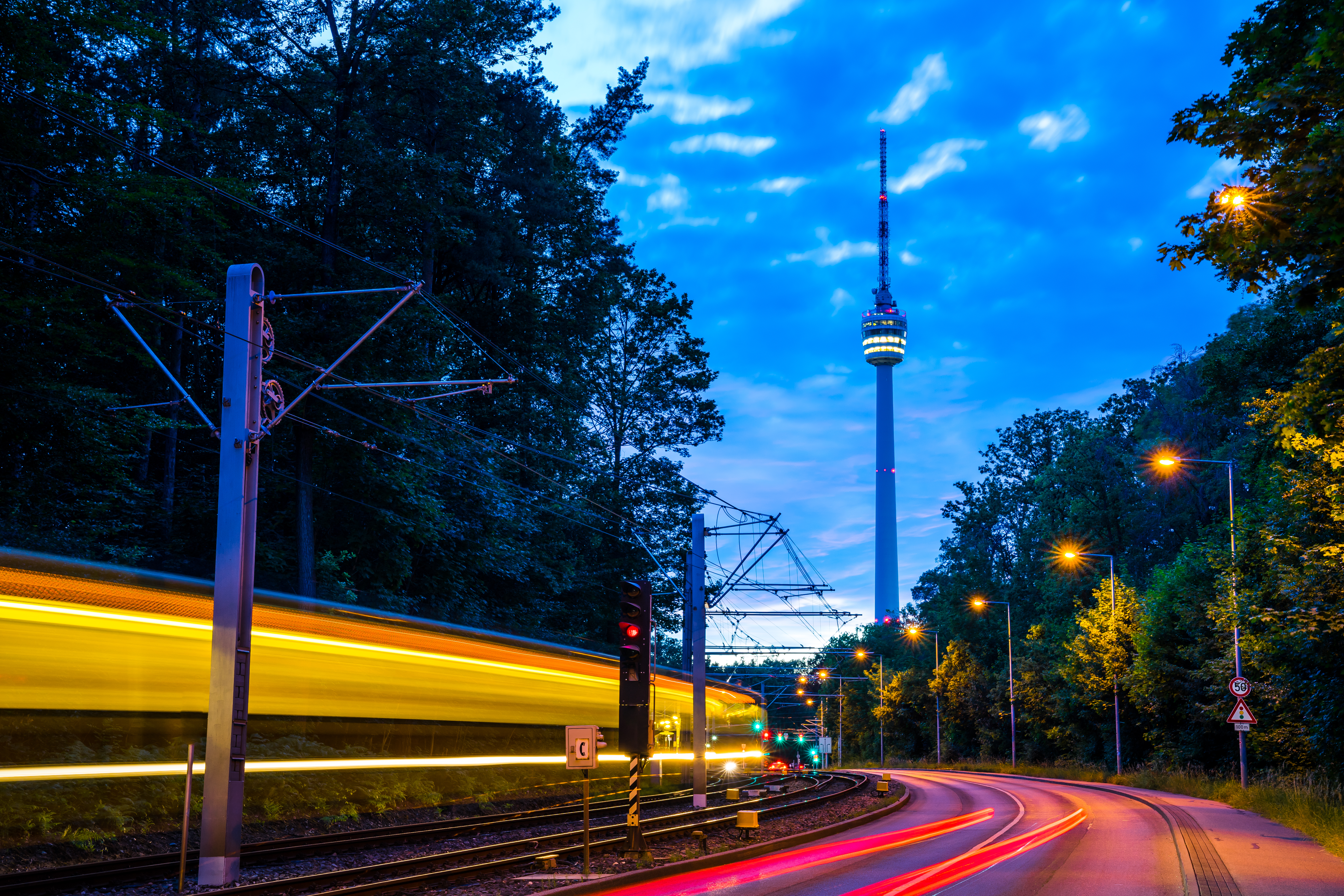 Fernsehturm bei Nacht